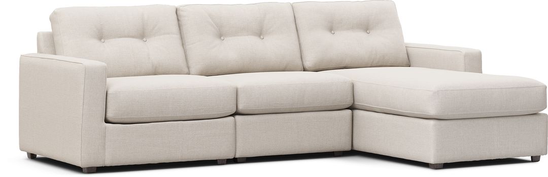 Off-White 3 Pc Power Reclining ModularOne