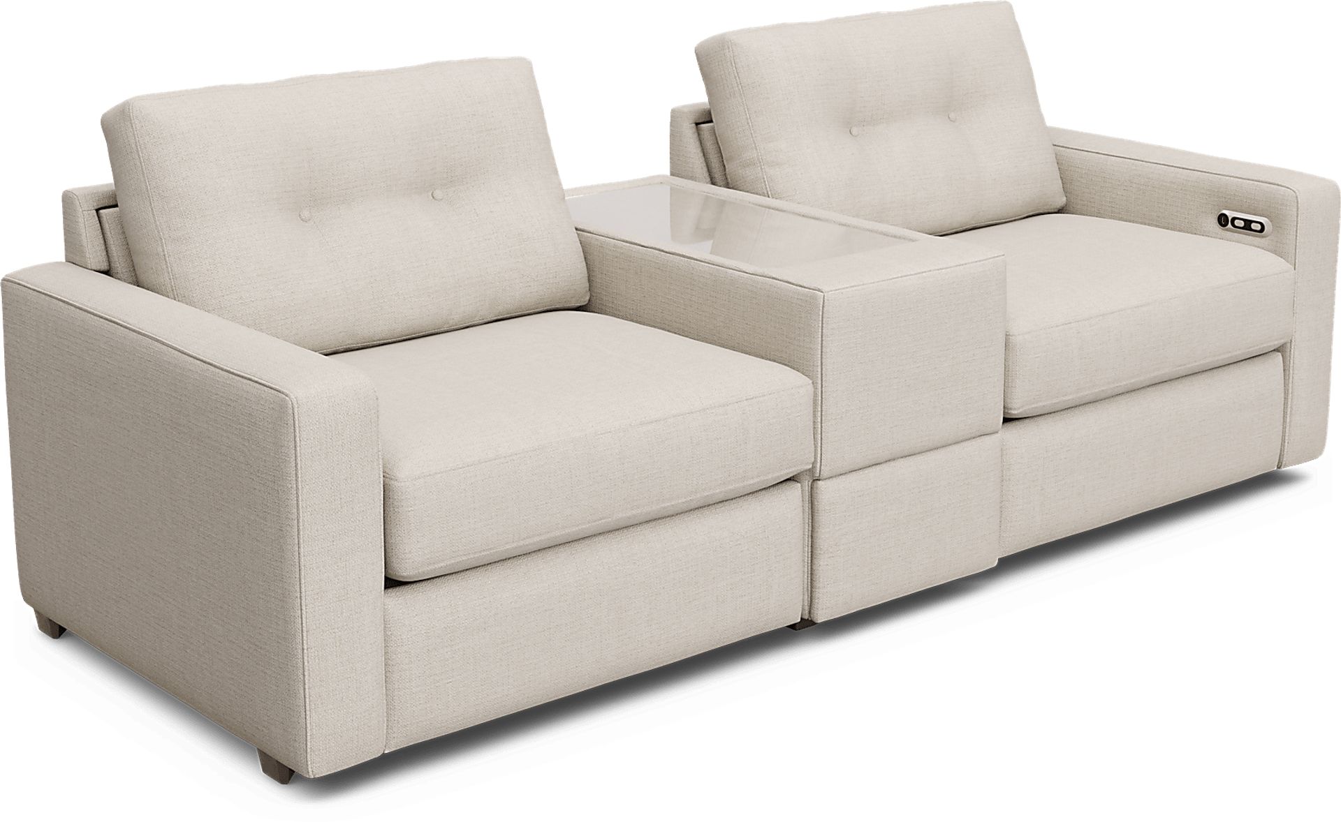 Off-White 3 Pc Power Reclining ModularOne - Image 2