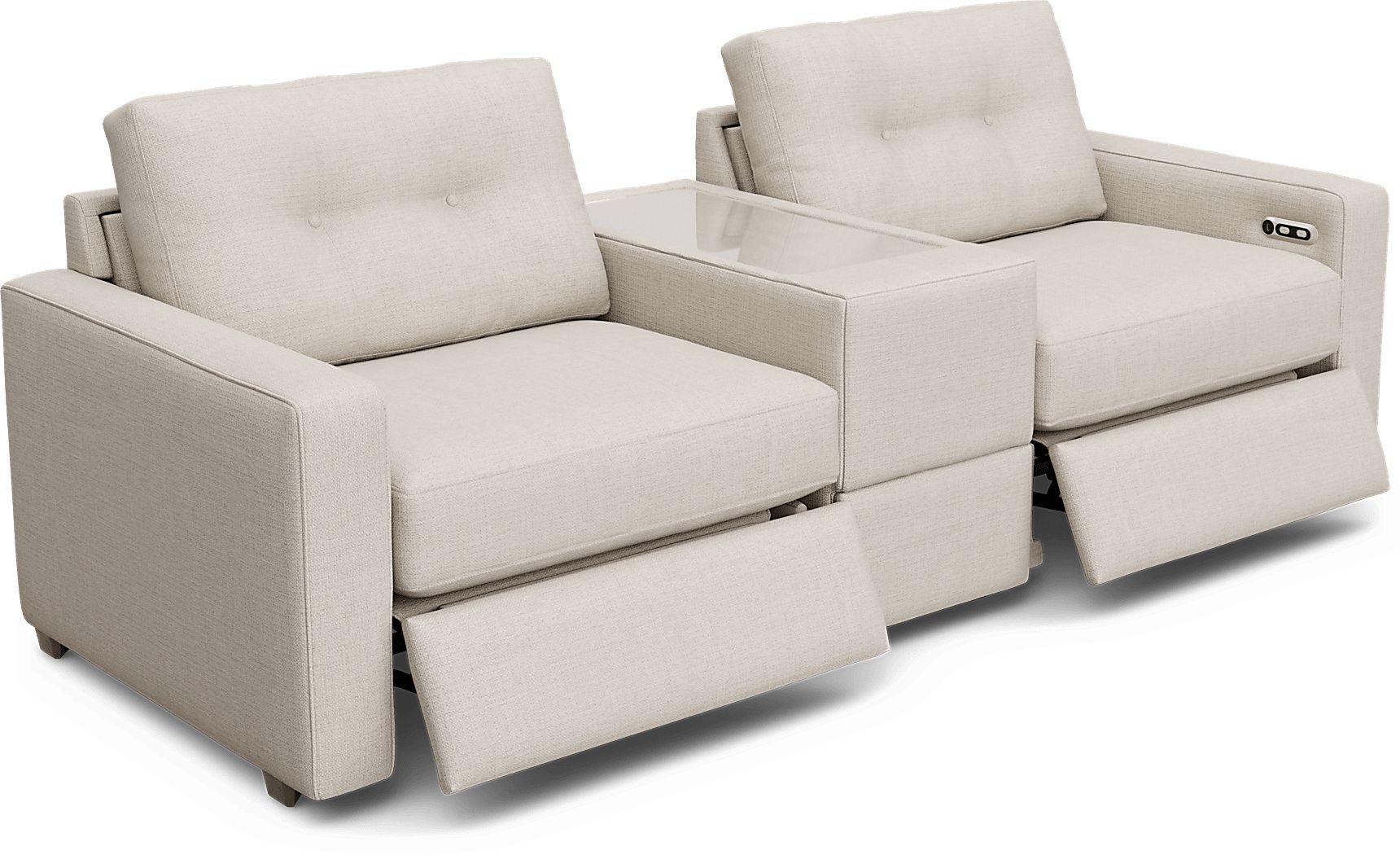 Off-White 8 Pc Power Reclining ModularOne