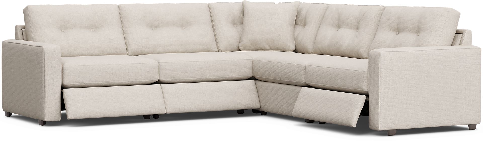 Off-White 5 Pc Power Reclining ModularOne - Image 1