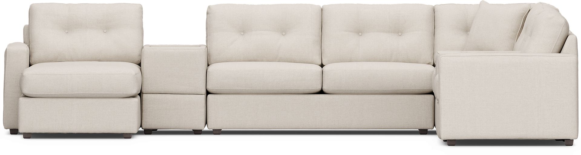 Off-white 7 Pc ModularOne Gel Foam Sleeper - Image 4