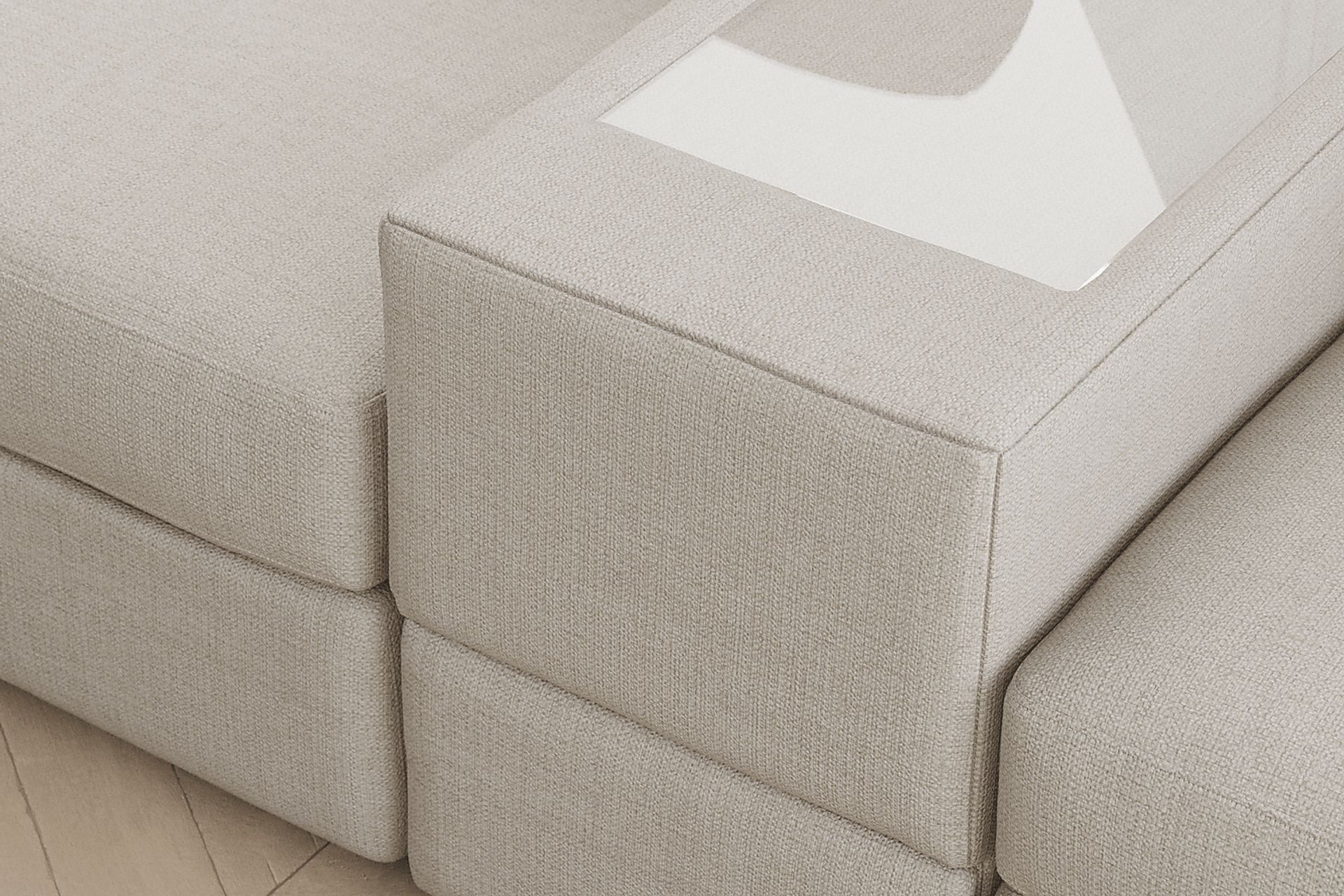 Off-white 7 Pc ModularOne Gel Foam Sleeper - Image 6