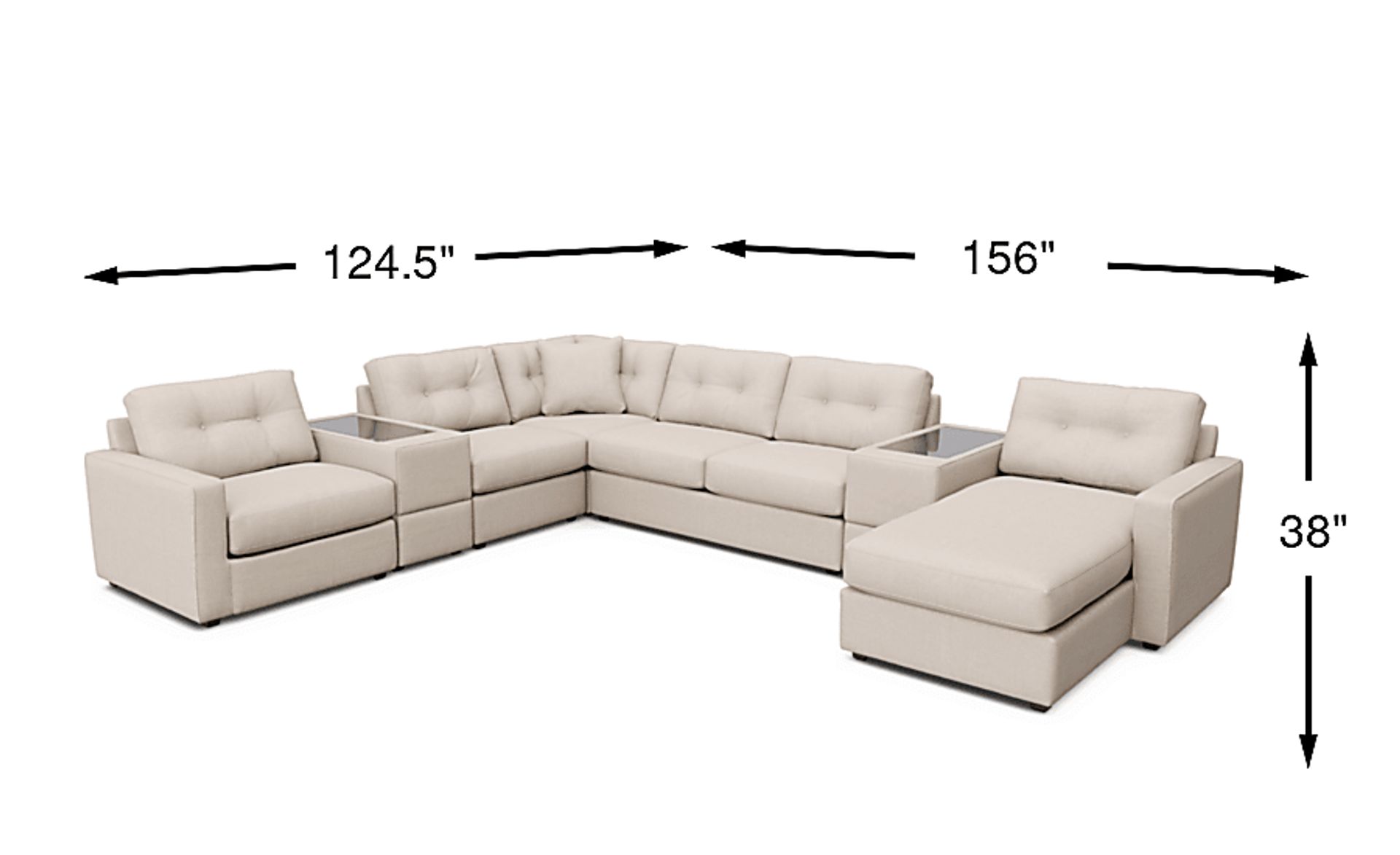 Dimension Image. Please refer to the Dimension Tab on this page for dimension details.