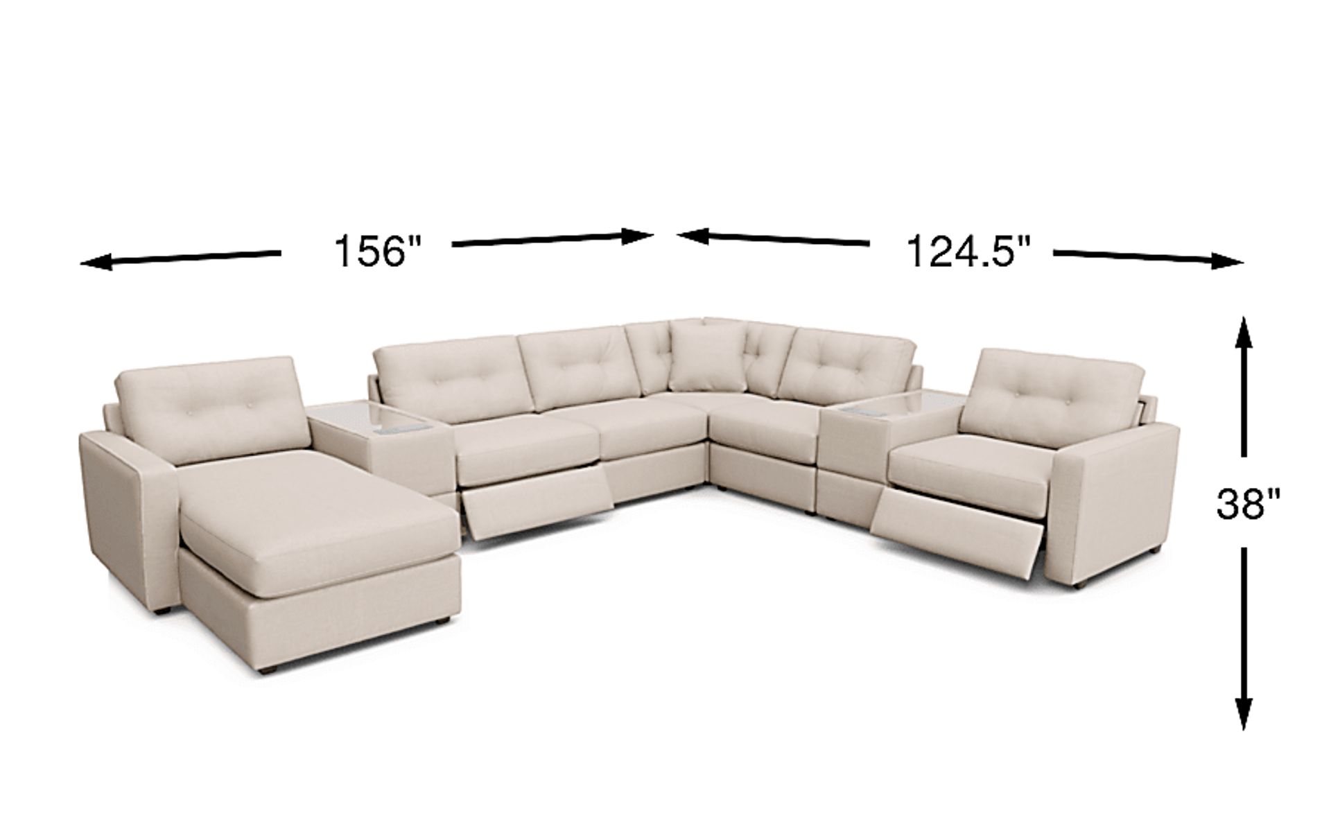 Dimension Image. Please refer to the Dimension Tab on this page for dimension details.