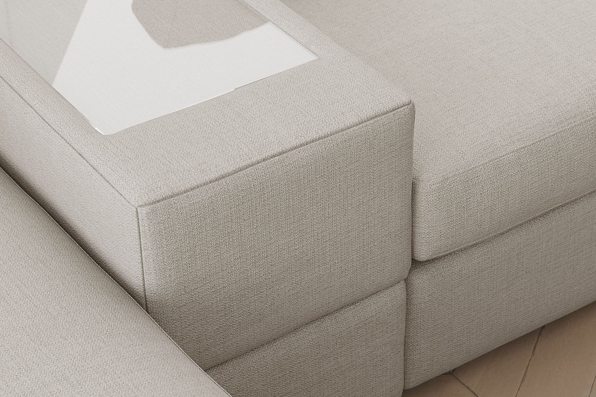 Off-White 8 Pc Power Reclining ModularOne - Image 6