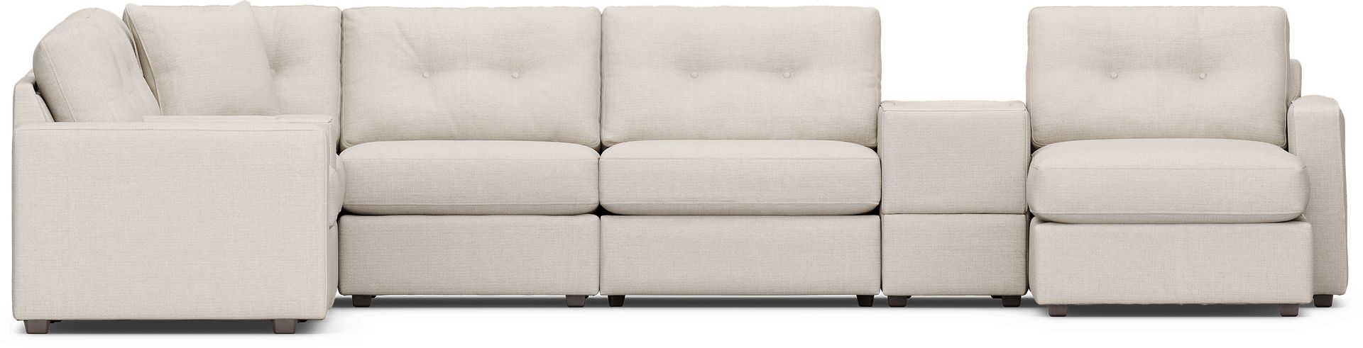 Off-White 8 Pc Power Reclining ModularOne - Image 3