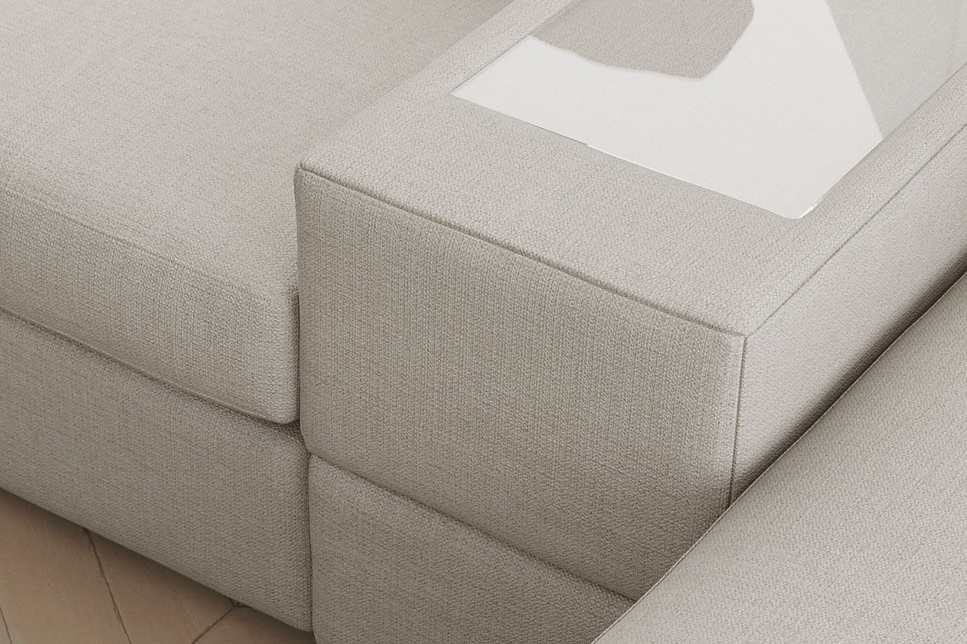 Off-White 8 Pc Power Reclining ModularOne - Image 5