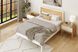 Ogallah White Natural Queen Bed & Nightstands, Set of 3