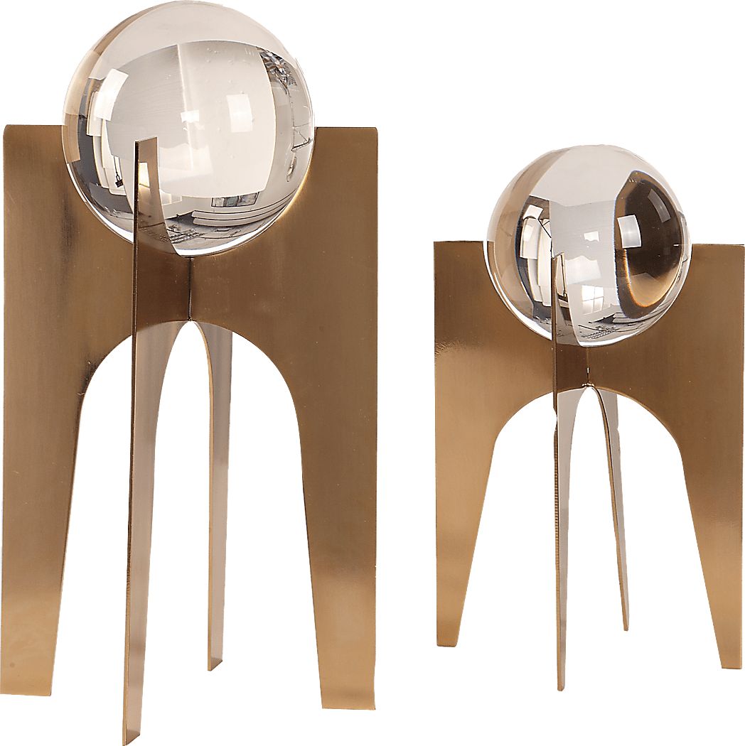 Ogburn Gold Sculpture, Set of 2