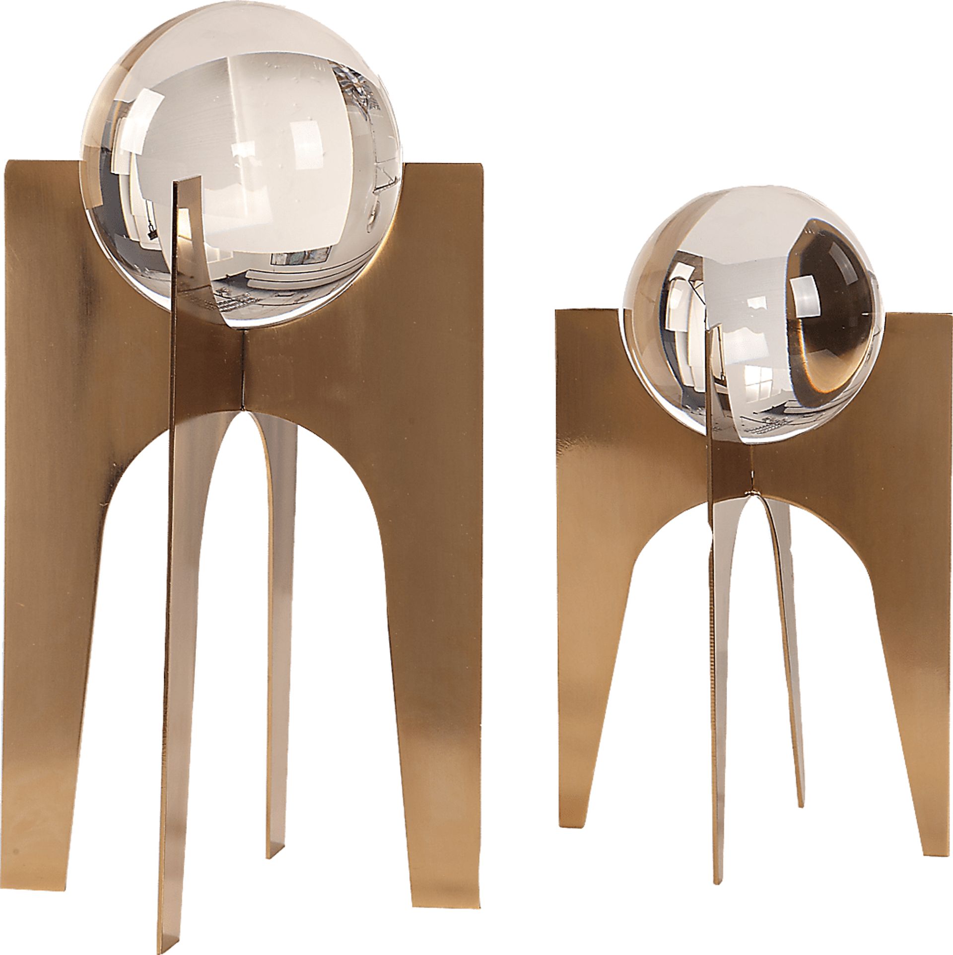 Ogburn Gold Sculpture, Set of 2 - Image 1