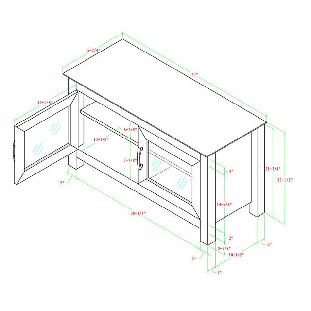 Ogden Black 44 in. Console - Thumbnail - Image 6