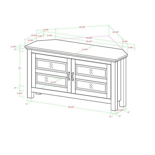 Ogden Black 44 in. Corner Console - Thumbnail - Image 5