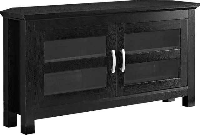 Ogden Black 44 in. Corner Console - Thumbnail - Image 1