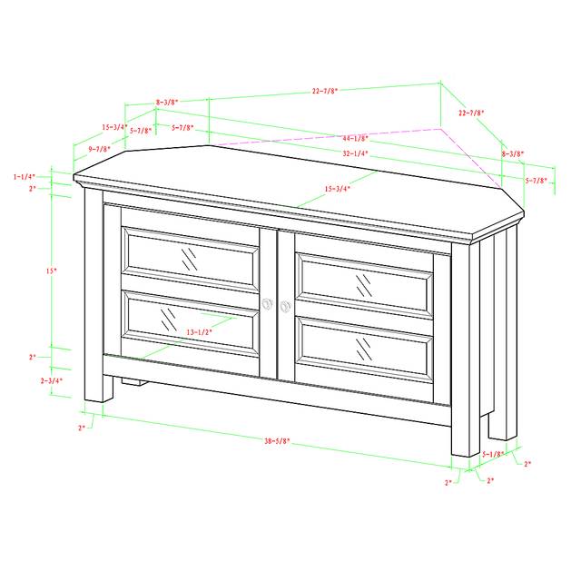 Ogden Oak 44 in. Corner Console - Thumbnail - Image 4