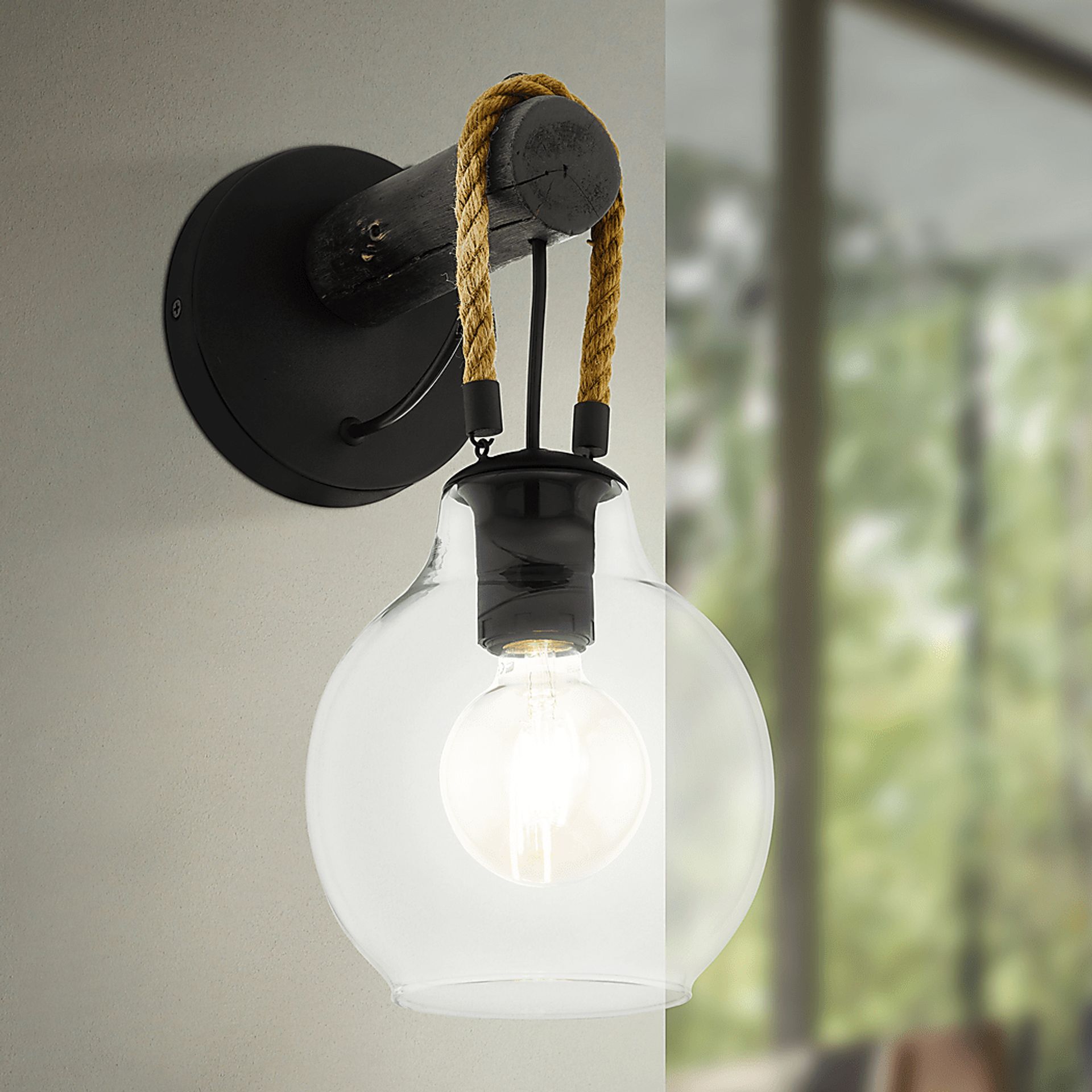 Ogden Trail Black Sconce - Image 2