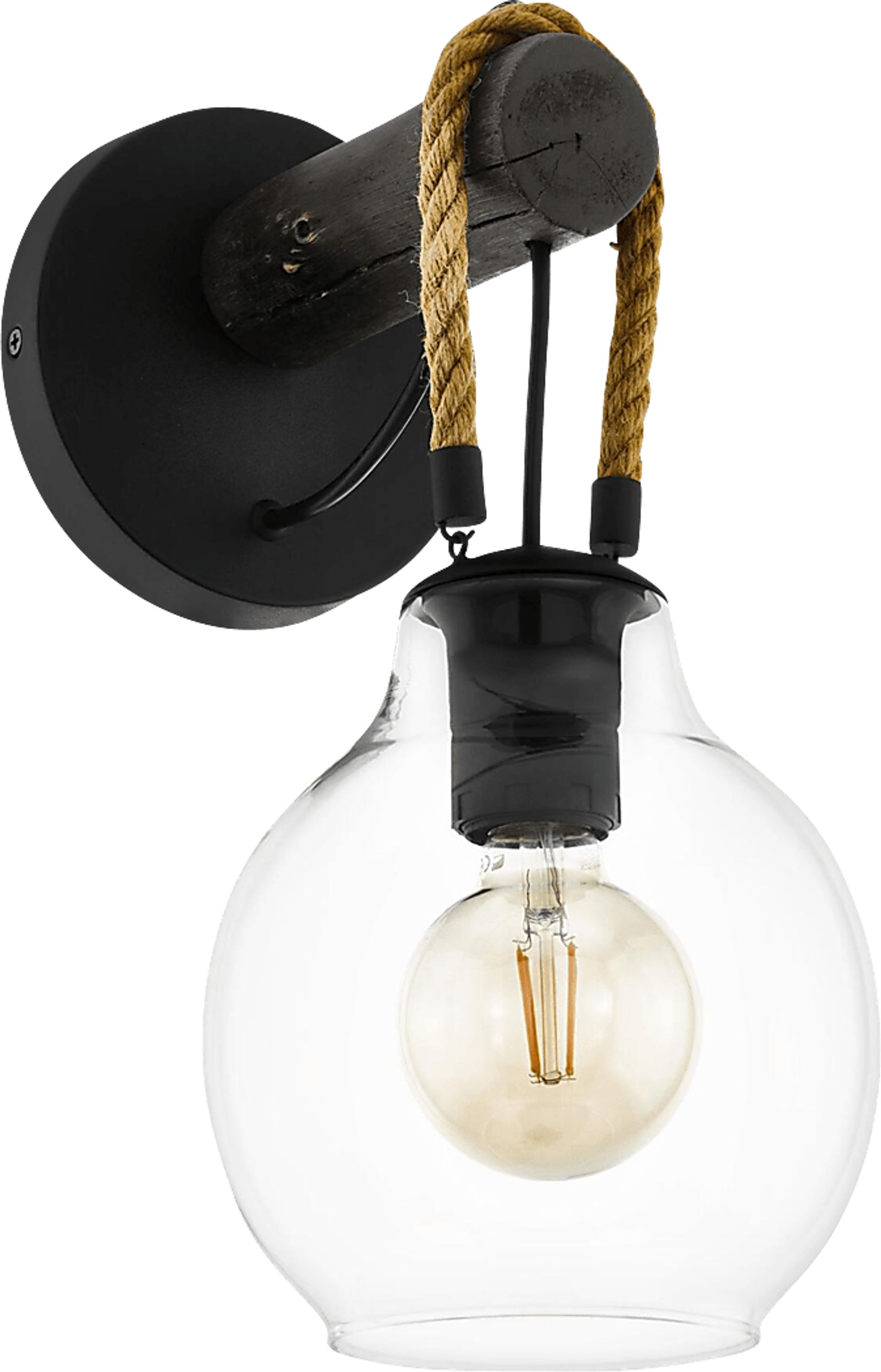 Ogden Trail Black Sconce - Image 1