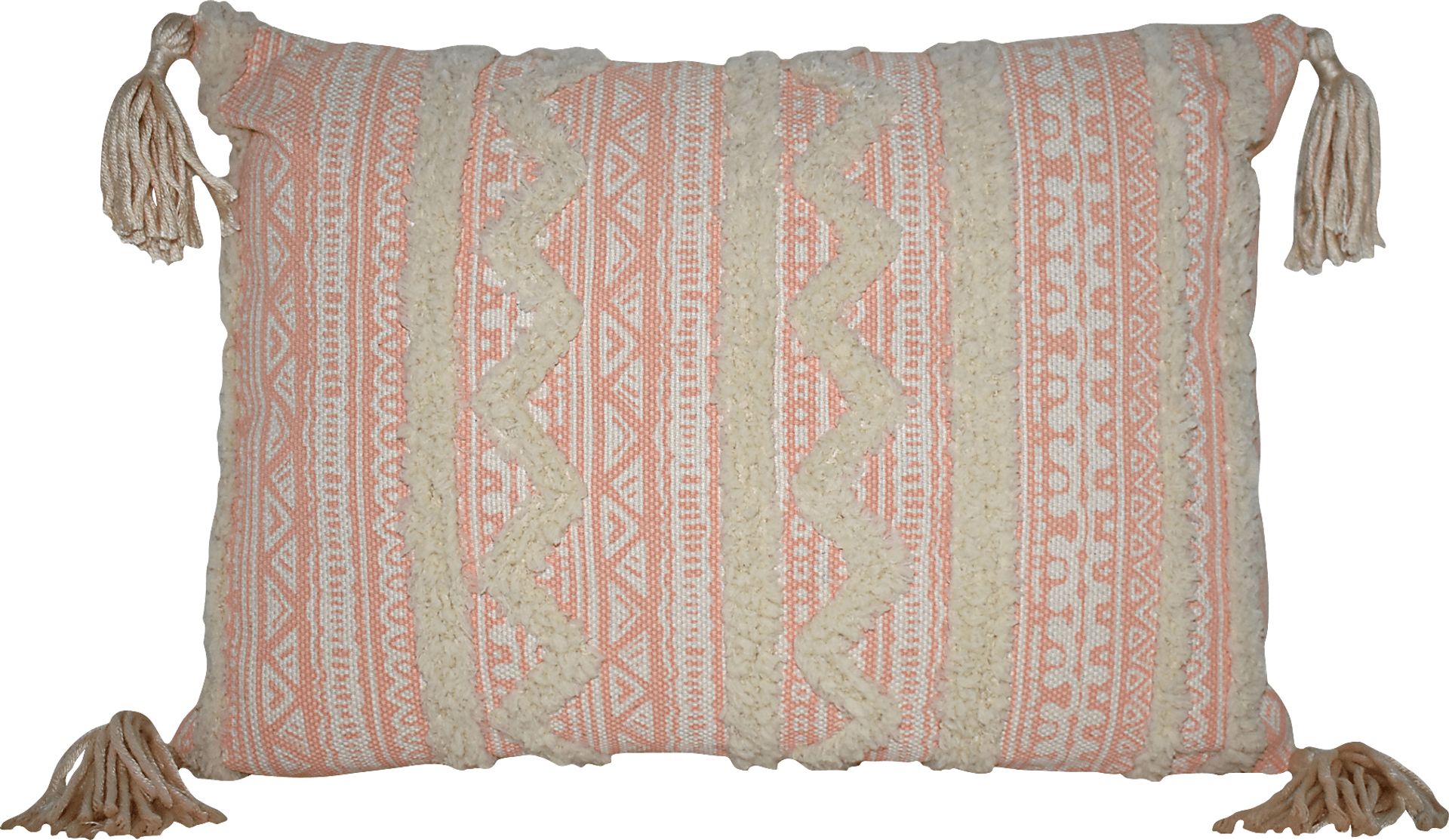 Ogilvie Beige Throw Pillow - Image 1