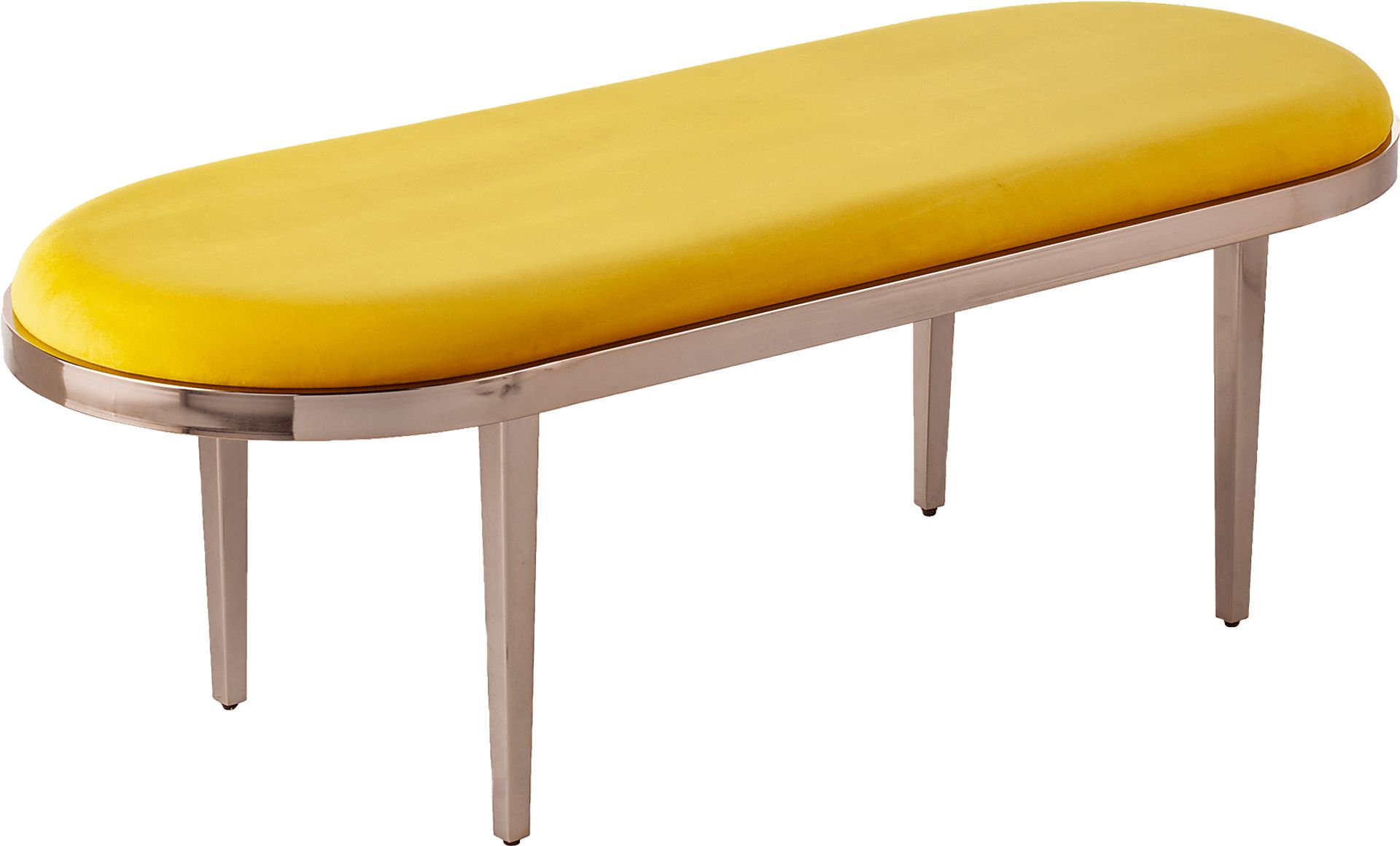 Oglesby Yellow Accent Bench - Image 1