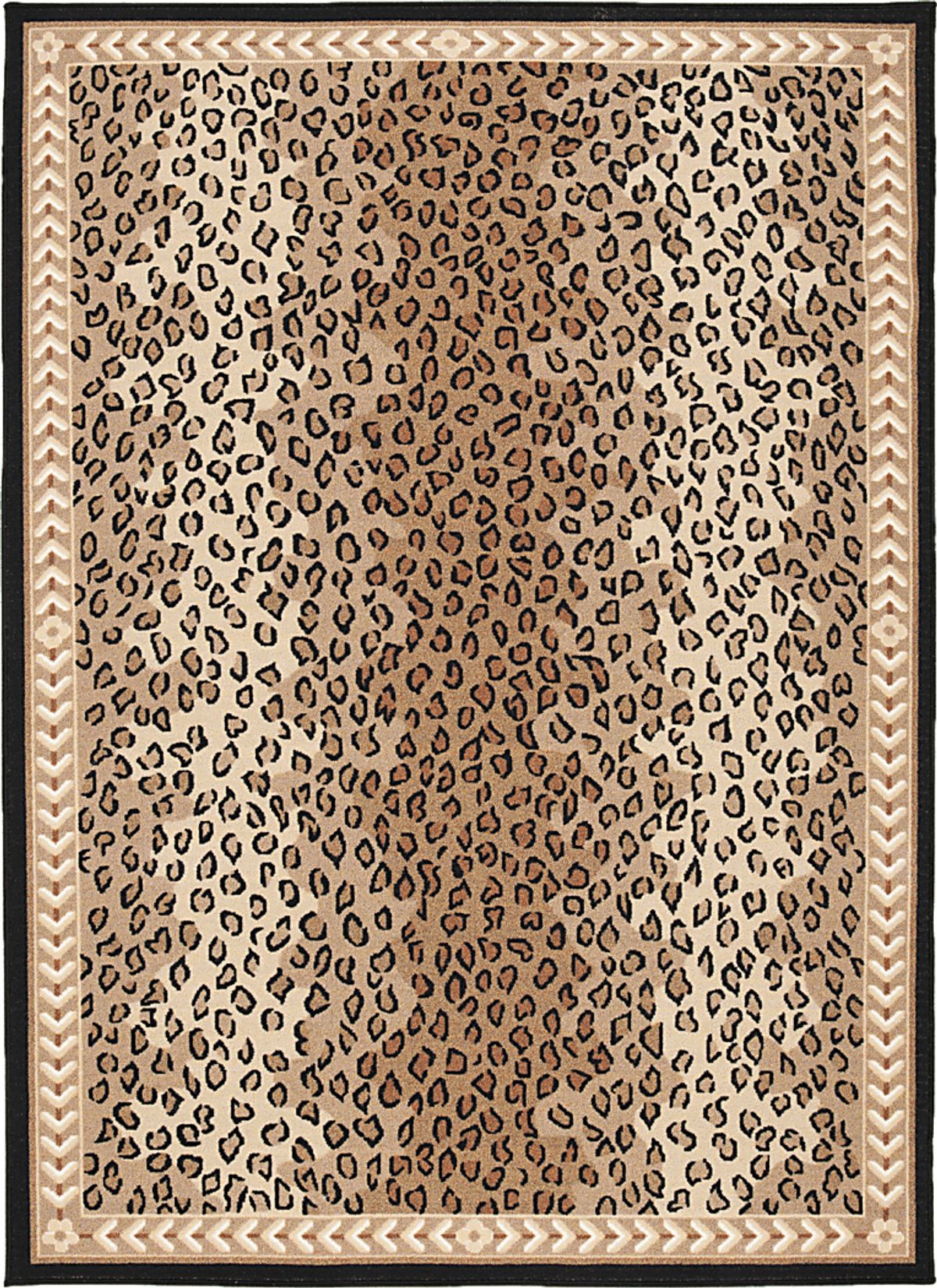 Oguvo Beige,Black Rugs | Rooms to Go