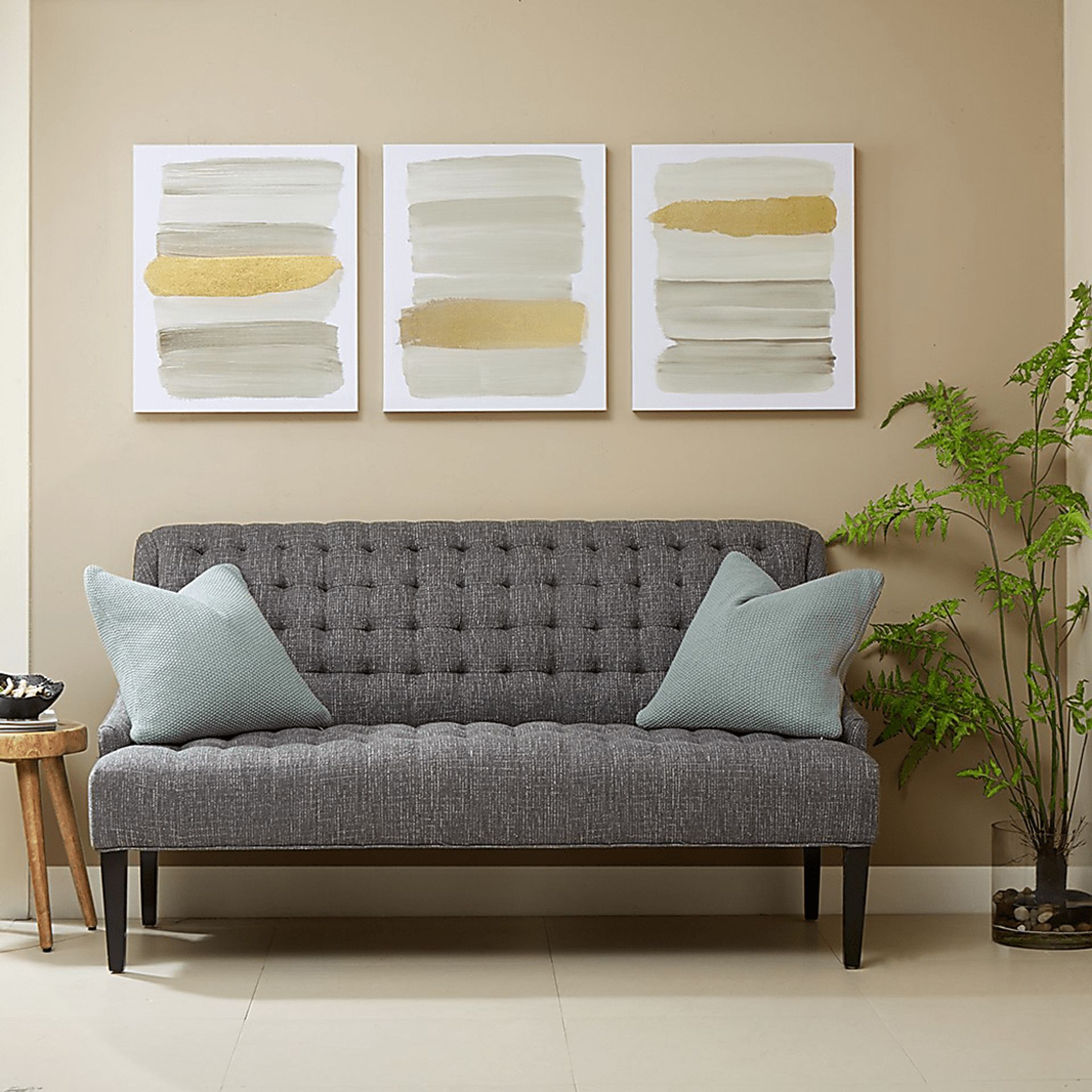 Ohanneson Gray Framed Wall Art Set of 3 - Image 6