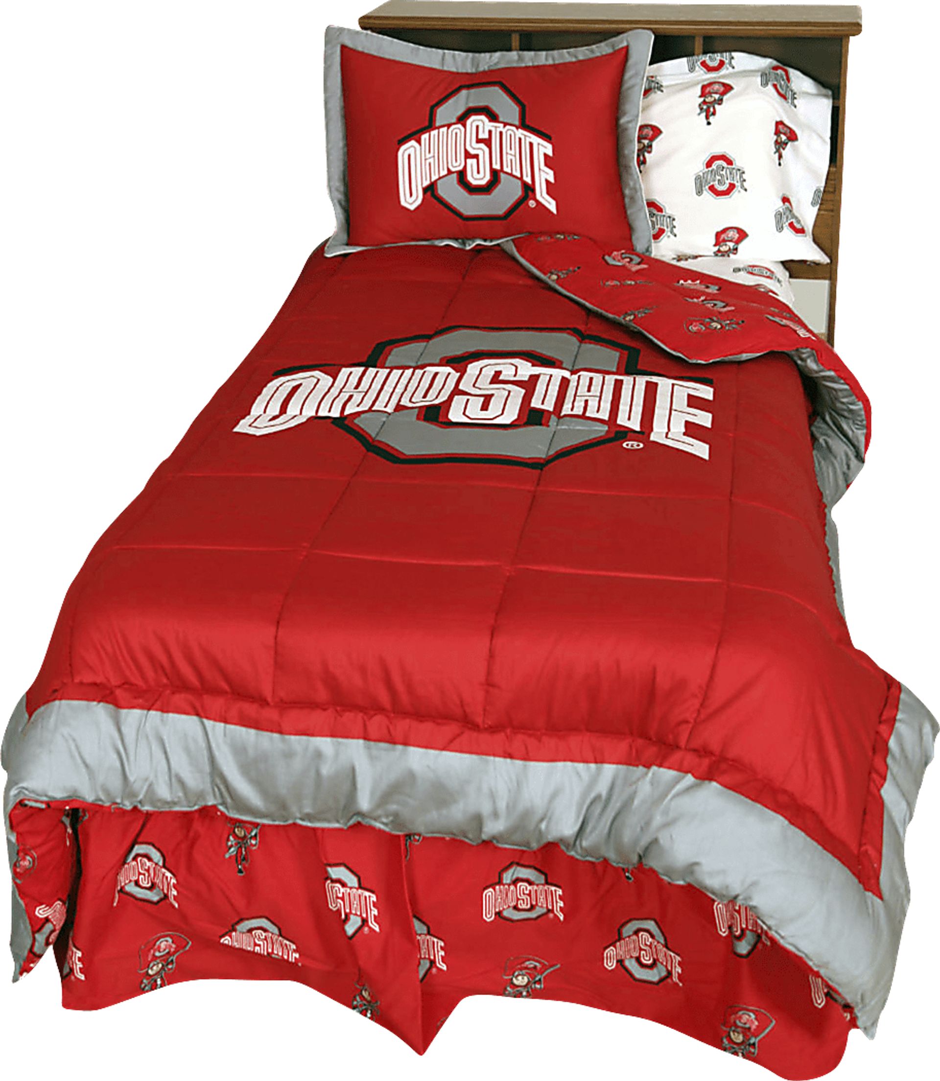 Ohio State University Red 2 Pc Twin Bed Set - Image 1