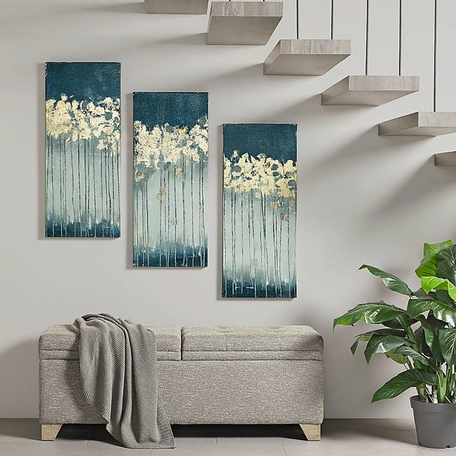 Ohlone Teal Artwork, Set of 3 - Thumbnail - Image 7