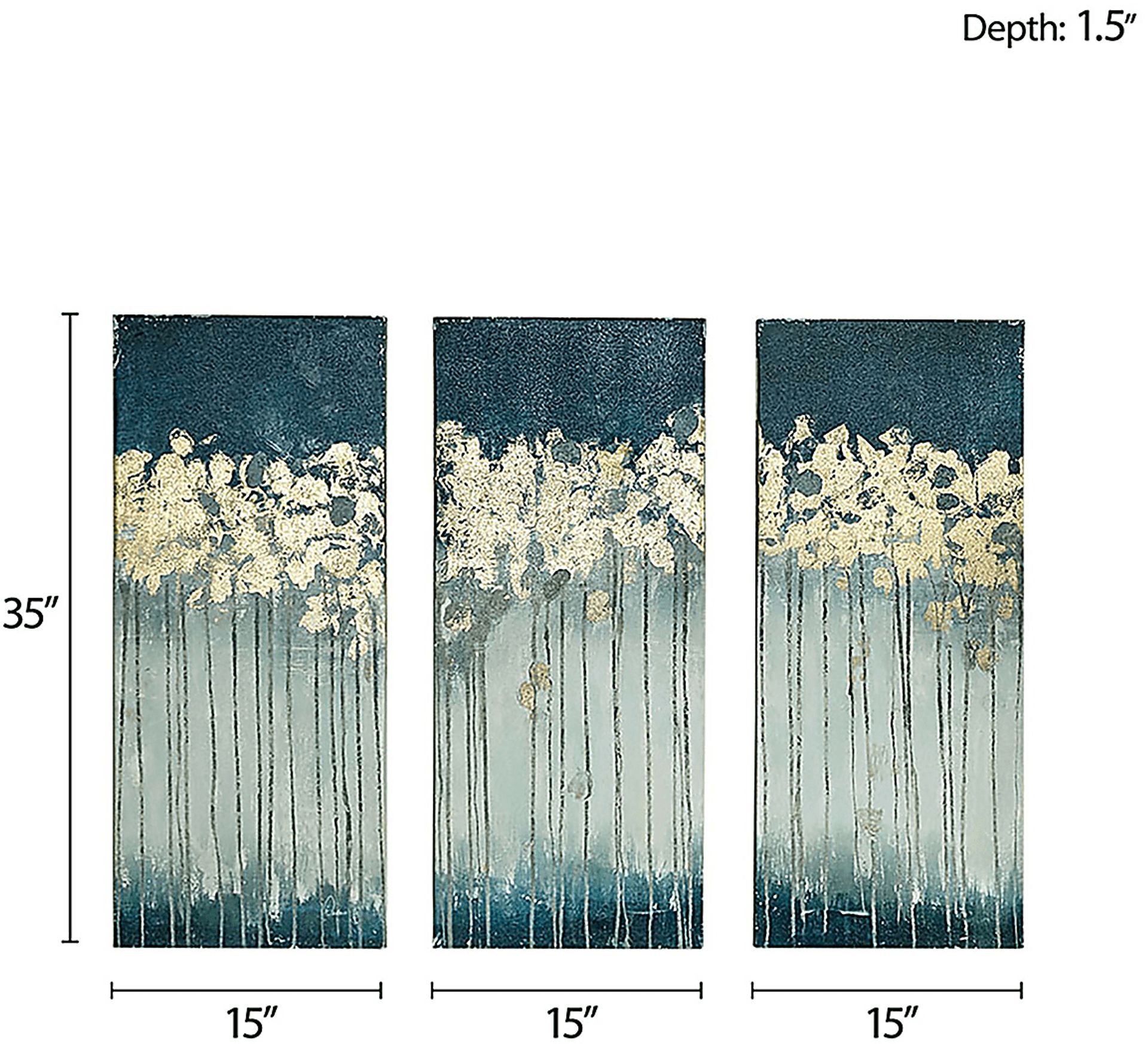 Ohlone Teal Artwork, Set of 3 - Image 8
