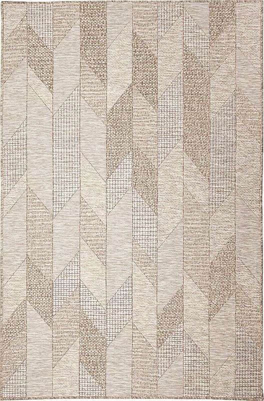 Ojai Tan Indoor/Outdoor 5'3 x 7'3 Rug
