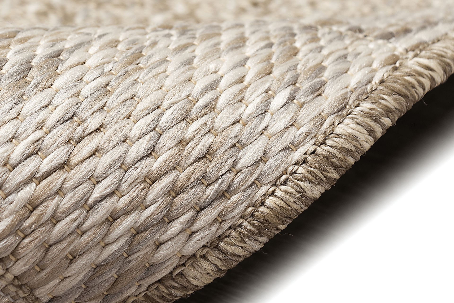 Ojai Tan Indoor/Outdoor 6'6x 9'4 Rug - Image 2