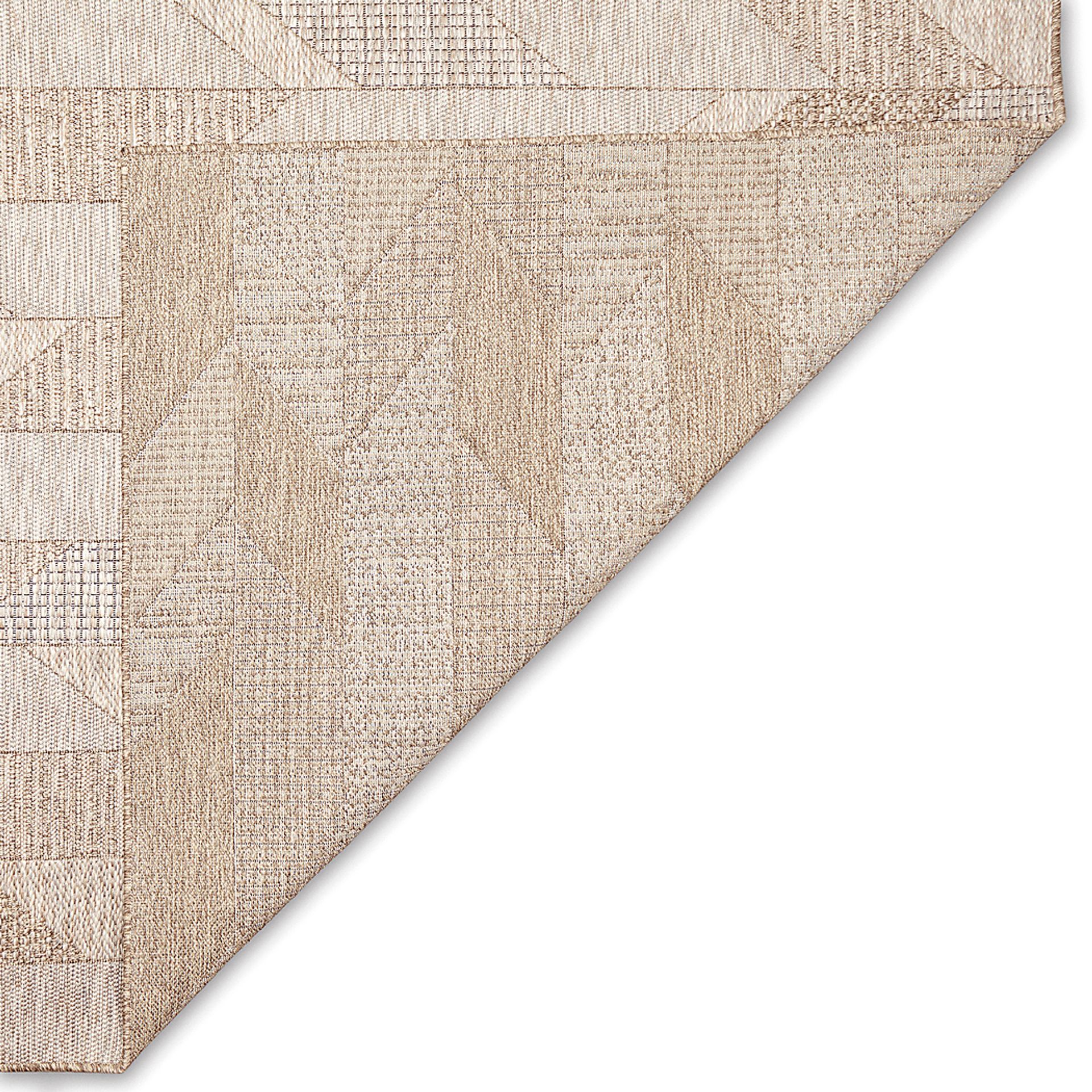Ojai Tan Indoor/Outdoor 6'6x 9'4 Rug - Image 5