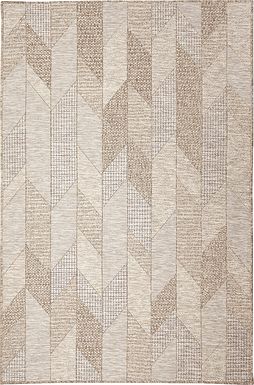 Ojai Tan Indoor/Outdoor 7'10 x 9'10 Rug