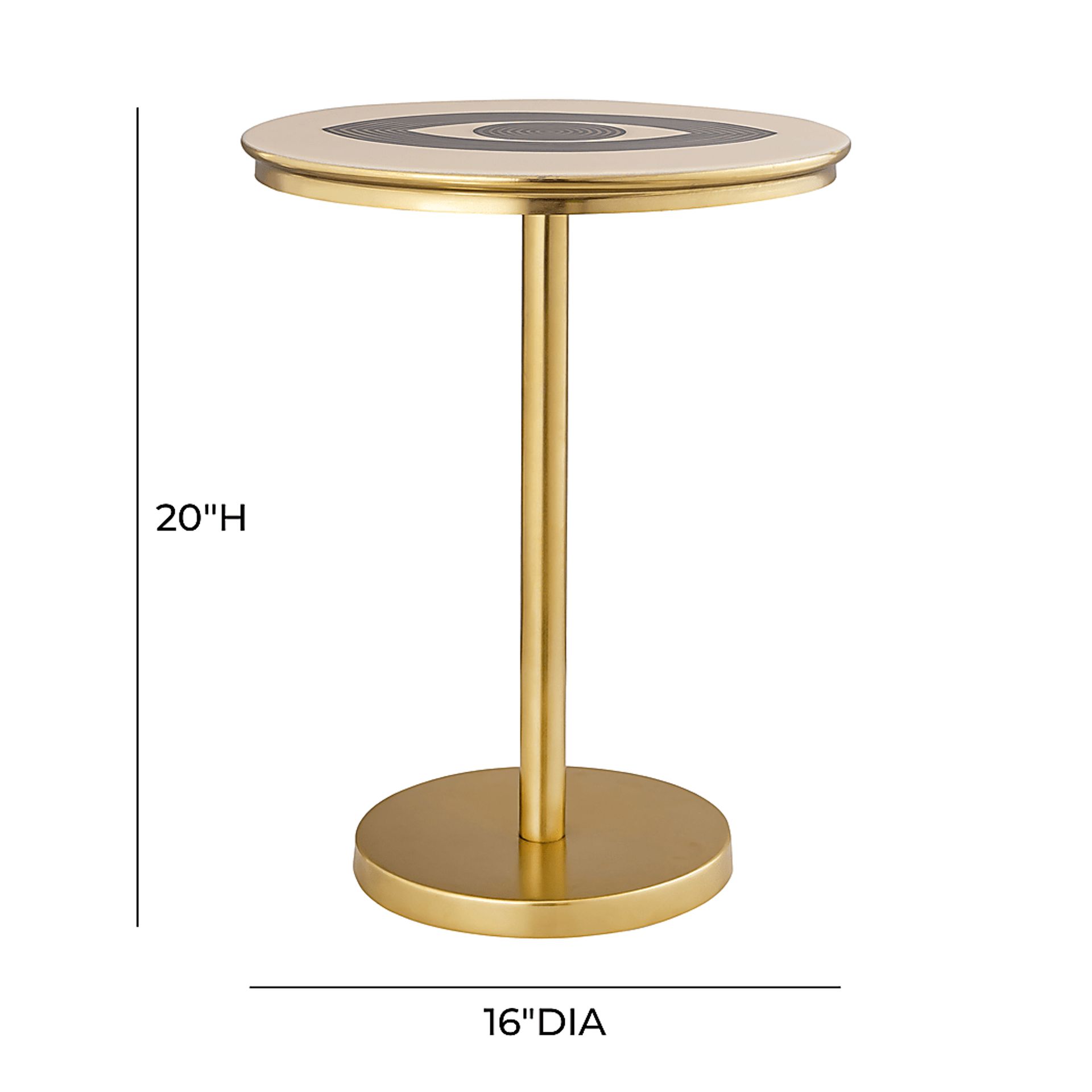 Ojoel Brass Accent Table - Image 7