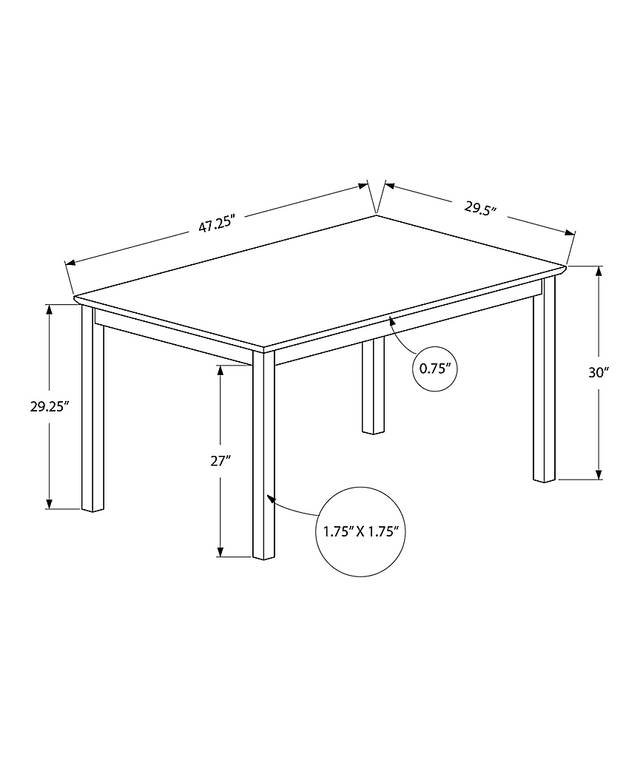 Okengate Espresso Dining Table - Thumbnail - Image 3