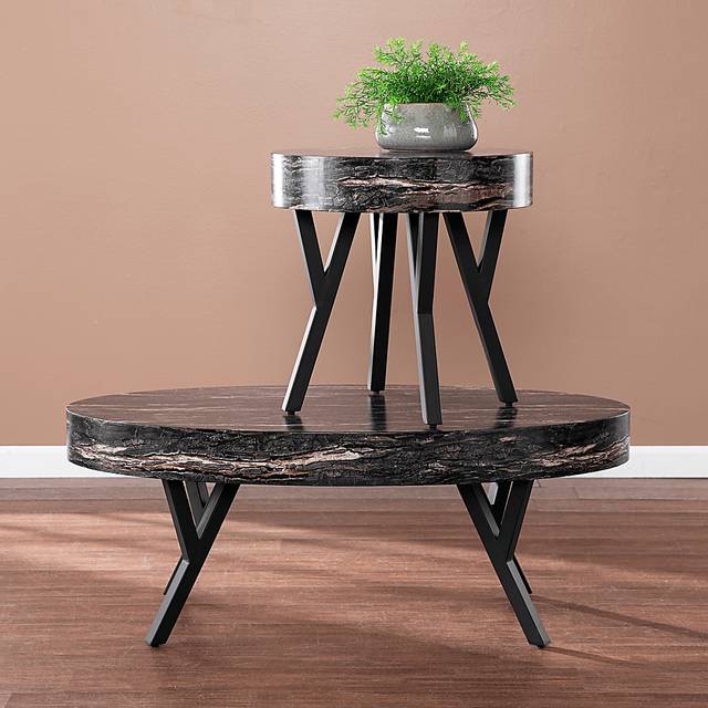 Oketo Black Cocktail Table - Thumbnail - Image 4
