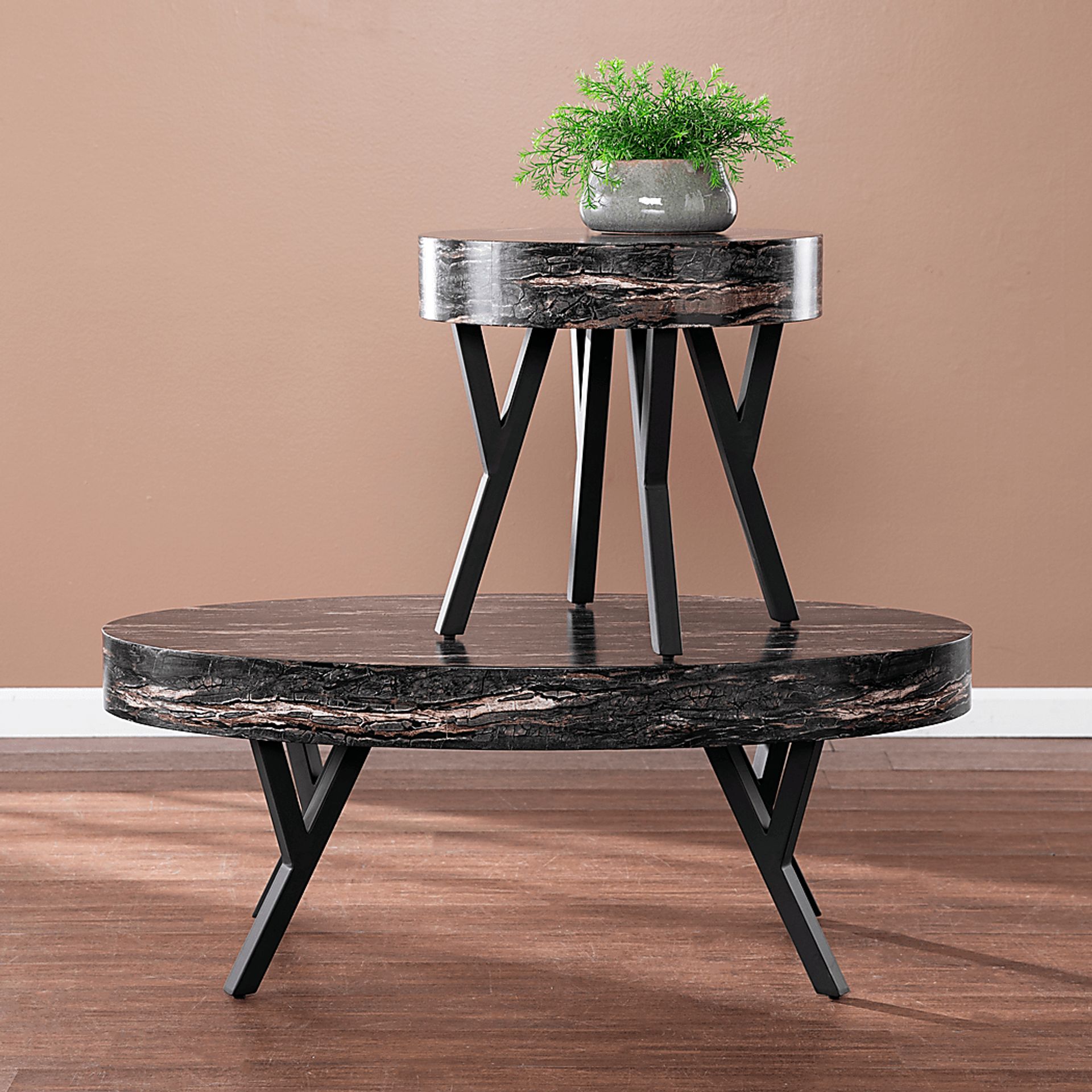 Oketo Black Cocktail Table - Image 4