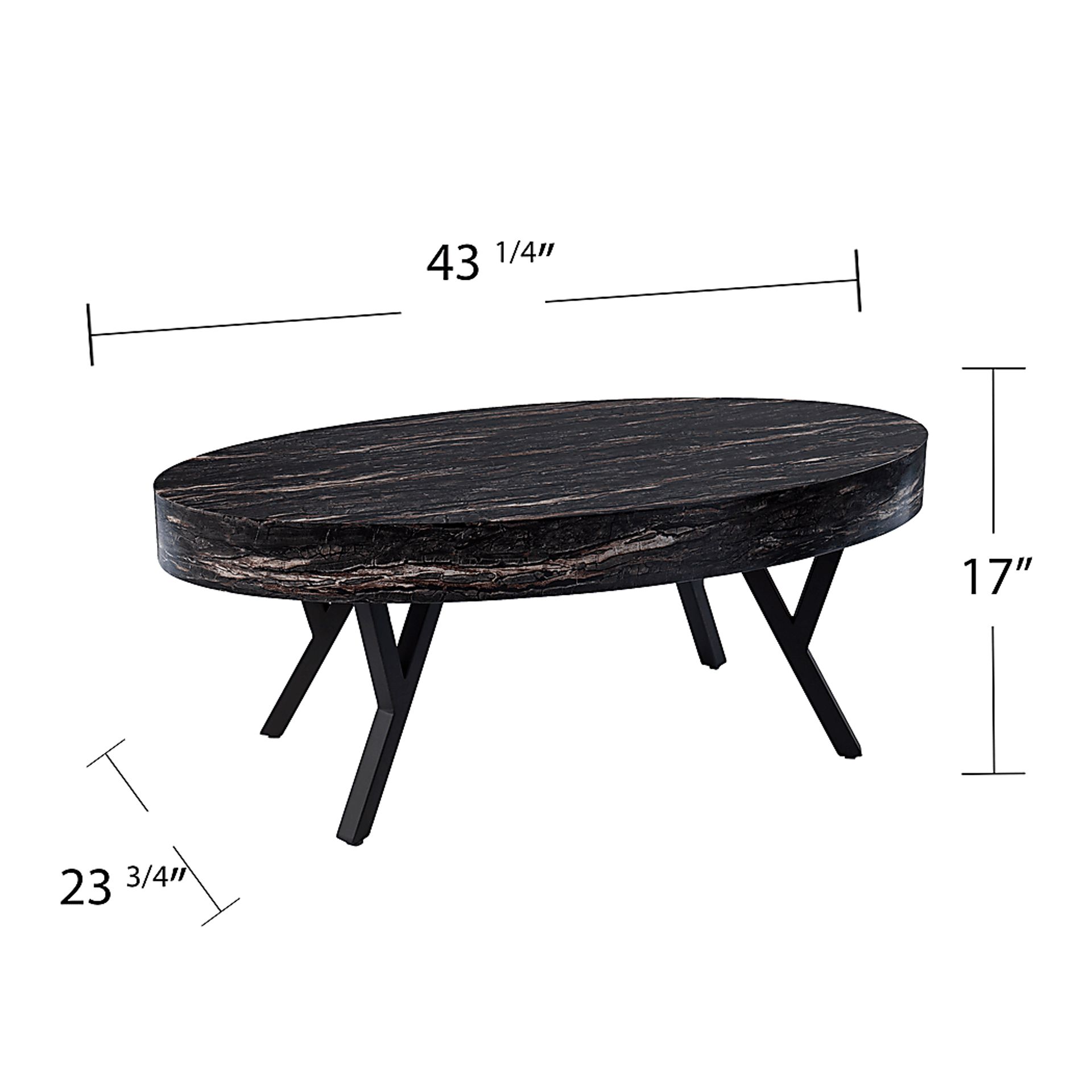 Oketo Black Cocktail Table - Image 5