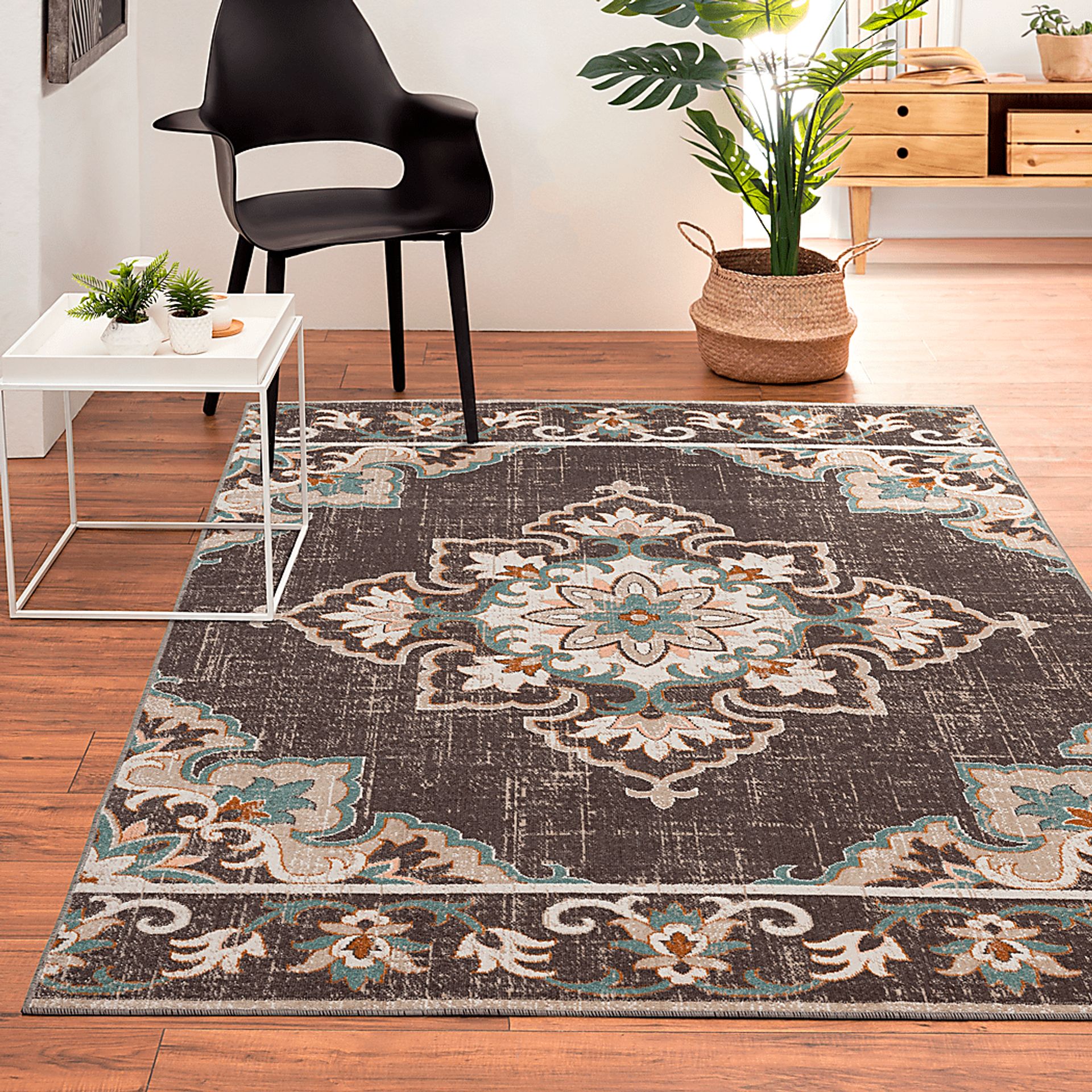 Okotois Brown/Multi 7'9 x 9'9 Indoor/Outdoor Rug - Image 2
