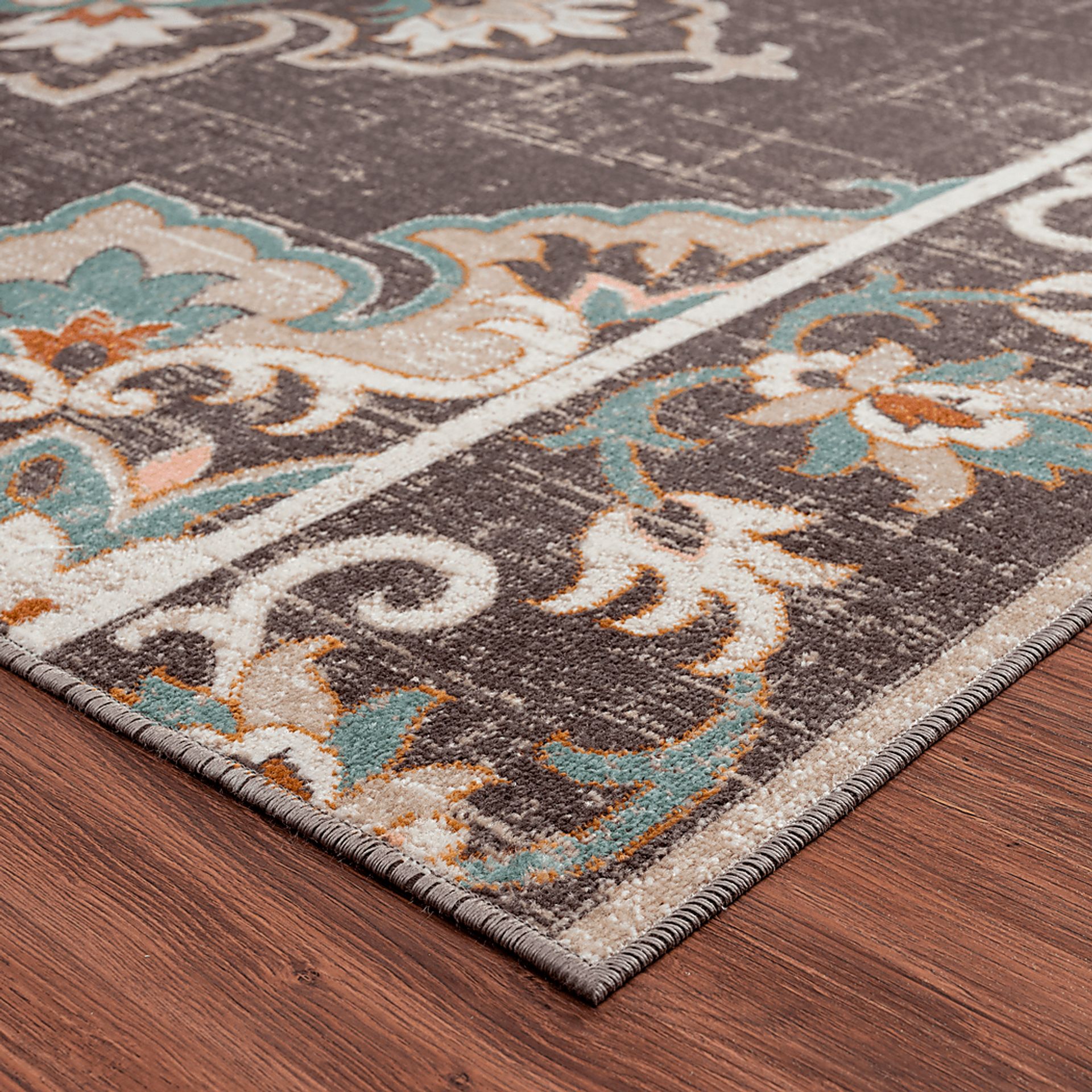 Okotois Brown/Multi 7'9 x 9'9 Indoor/Outdoor Rug - Image 4