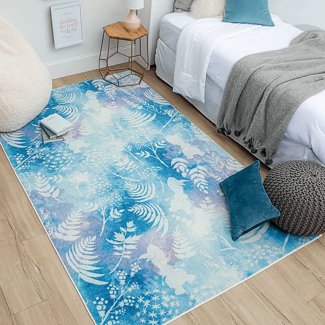 Kids Disney Olaf Watercolor Blue 3'3 x 5' Rug - Thumbnail - Image 5