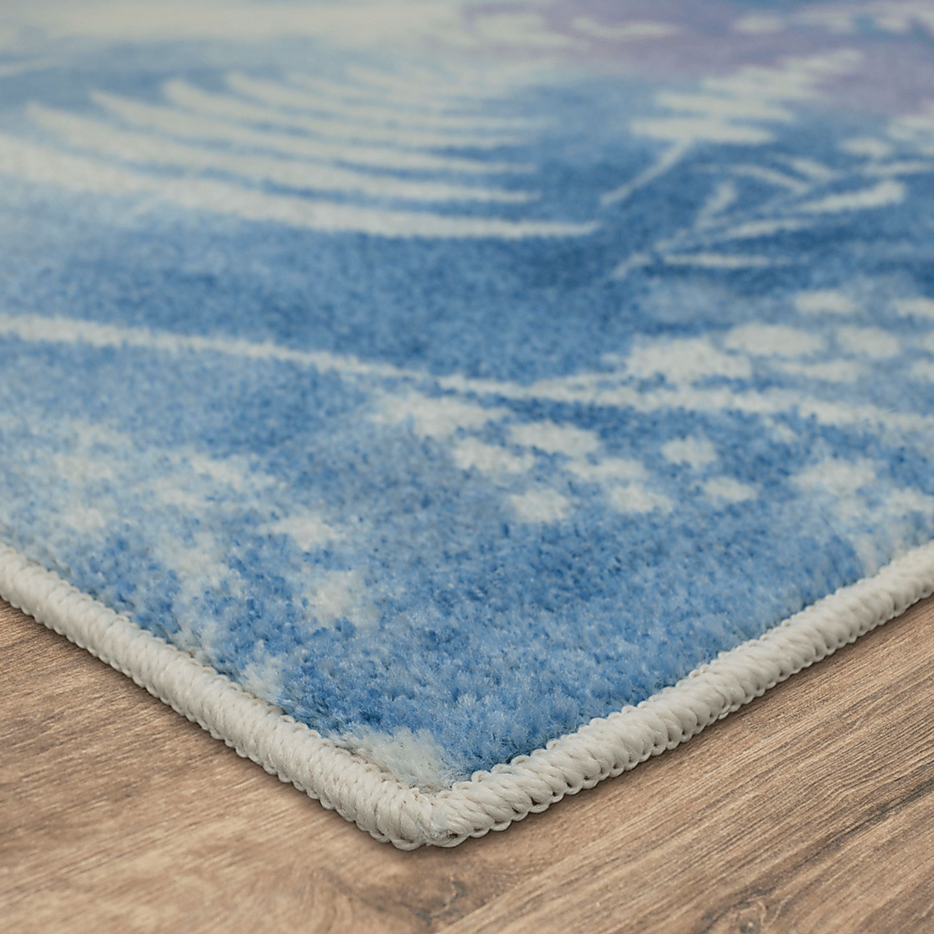 Kids Disney Olaf Watercolor Blue 5' x 8' Rug - Image 2