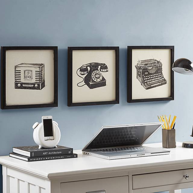 Old Methods Black Artwork, Set of 3 - Thumbnail - Image 2