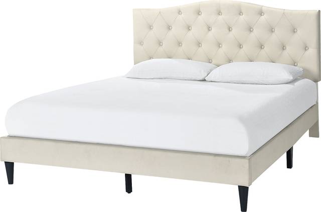 Oldenburg Beige Queen Bed - Thumbnail - Image 4