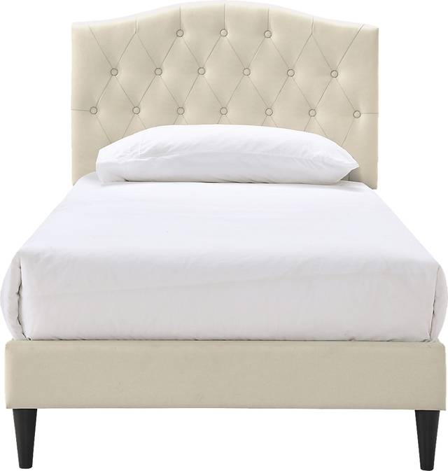 Oldenburg Beige Twin Bed - Thumbnail - Image 2