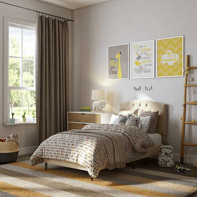 Oldenburg Beige Twin Bed - Thumbnail - Image 8