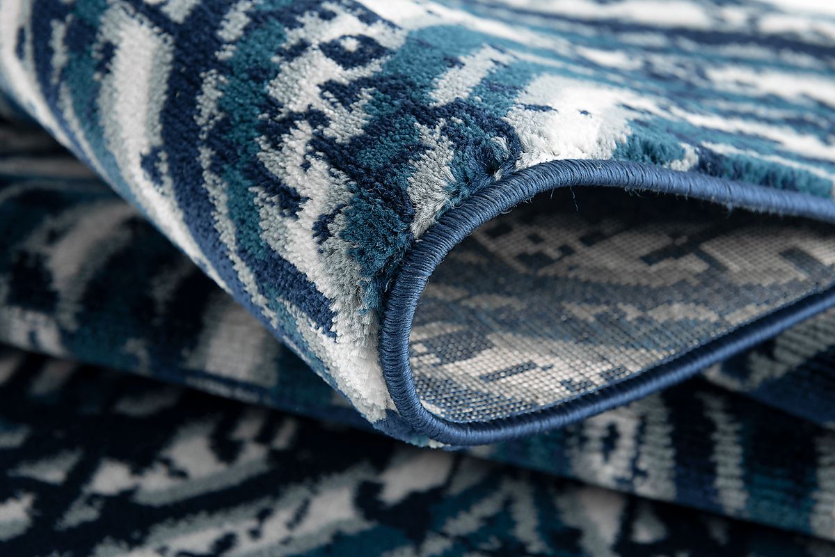 Oldenbury Blue Rug | Rooms to Go