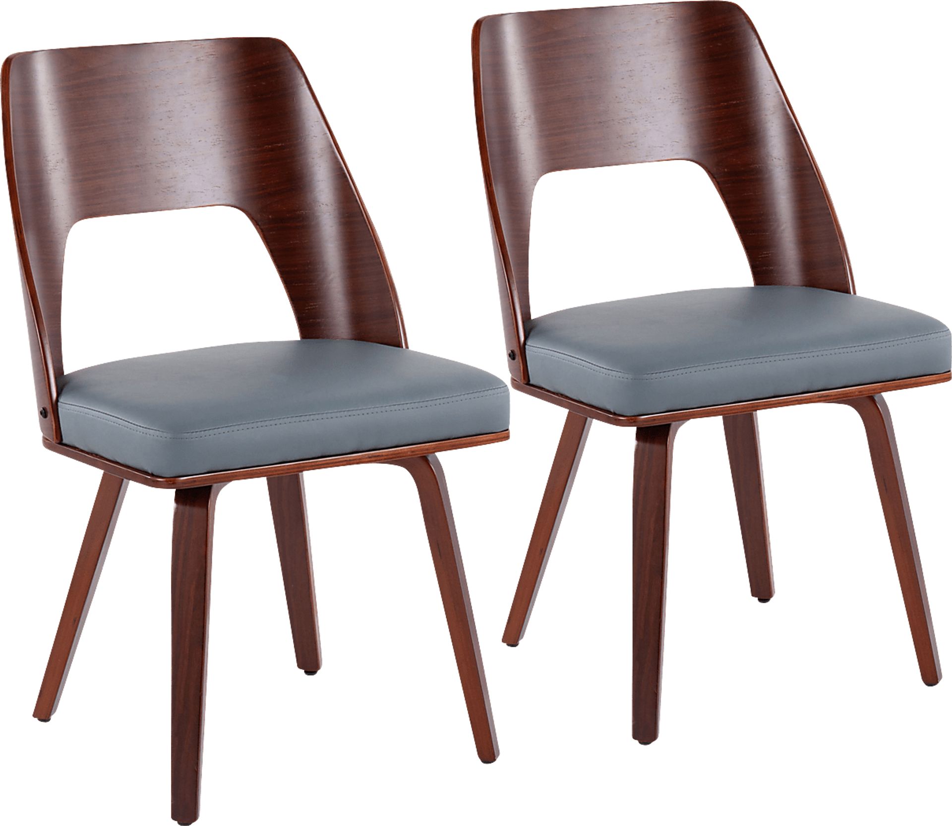 Oldfort Gray Dining Chair Set of 2 - Image 1
