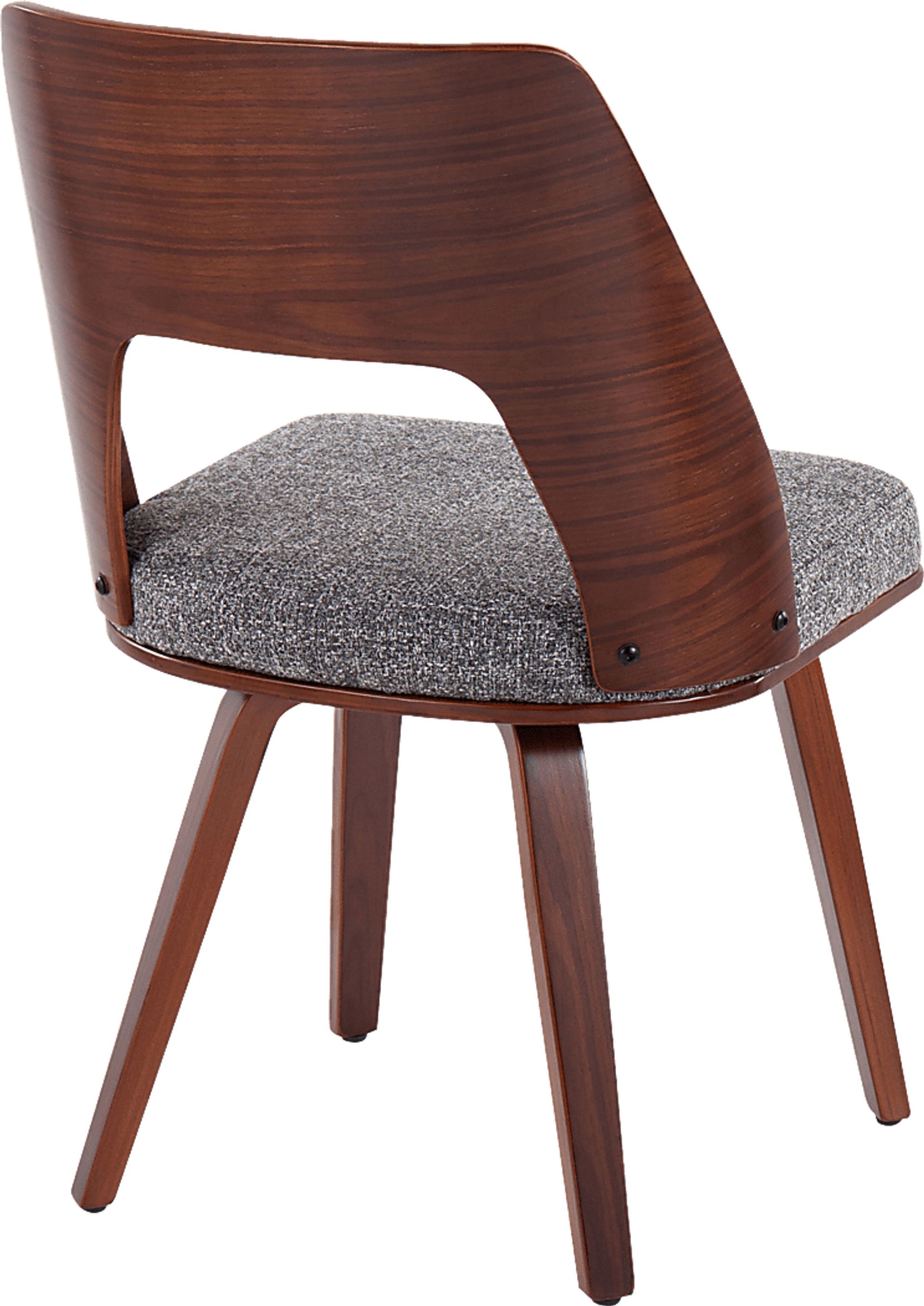 Oldfort Gray Fabric Dining Chair Set of 2 - Image 4