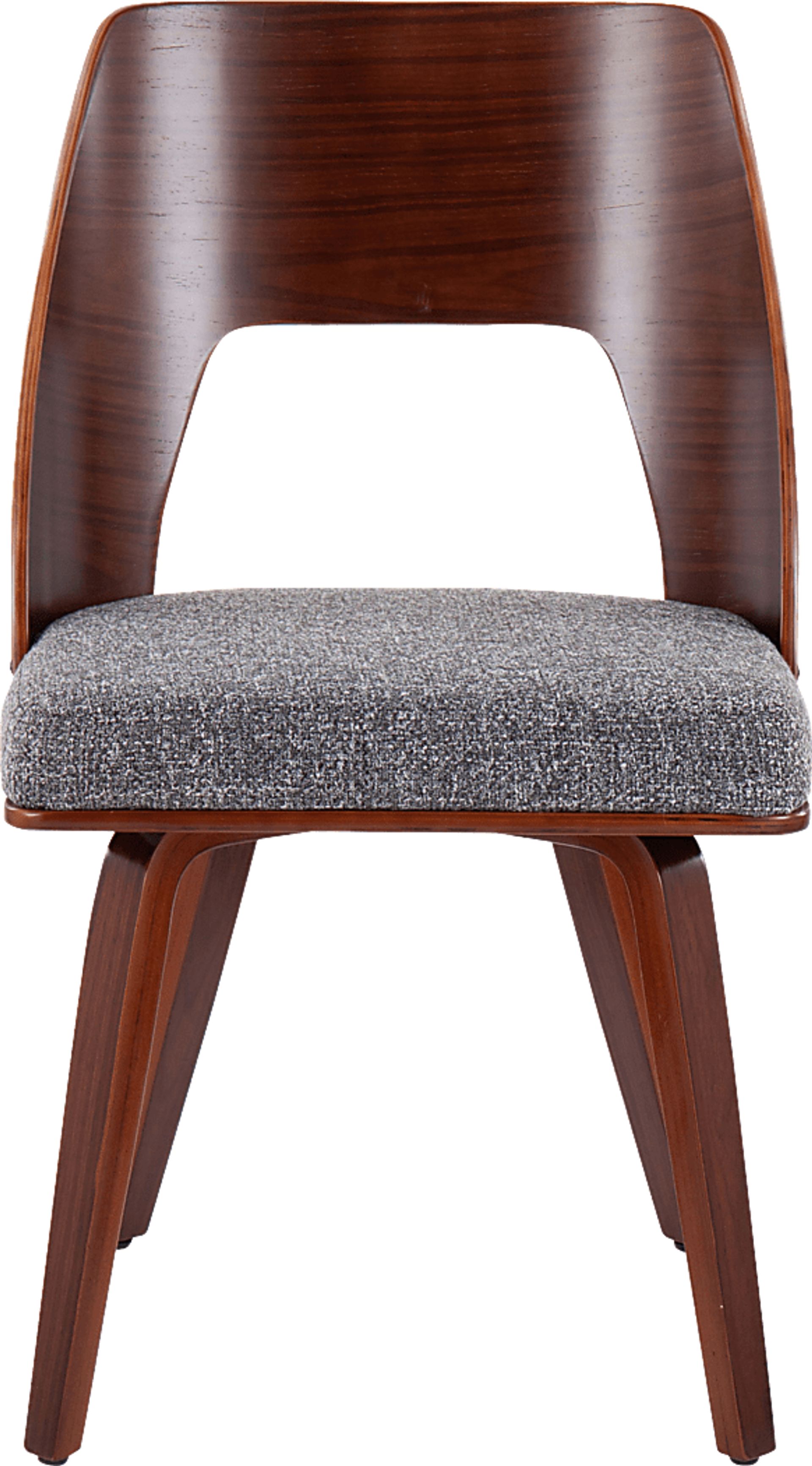 Oldfort Gray Fabric Dining Chair Set of 2 - Image 6