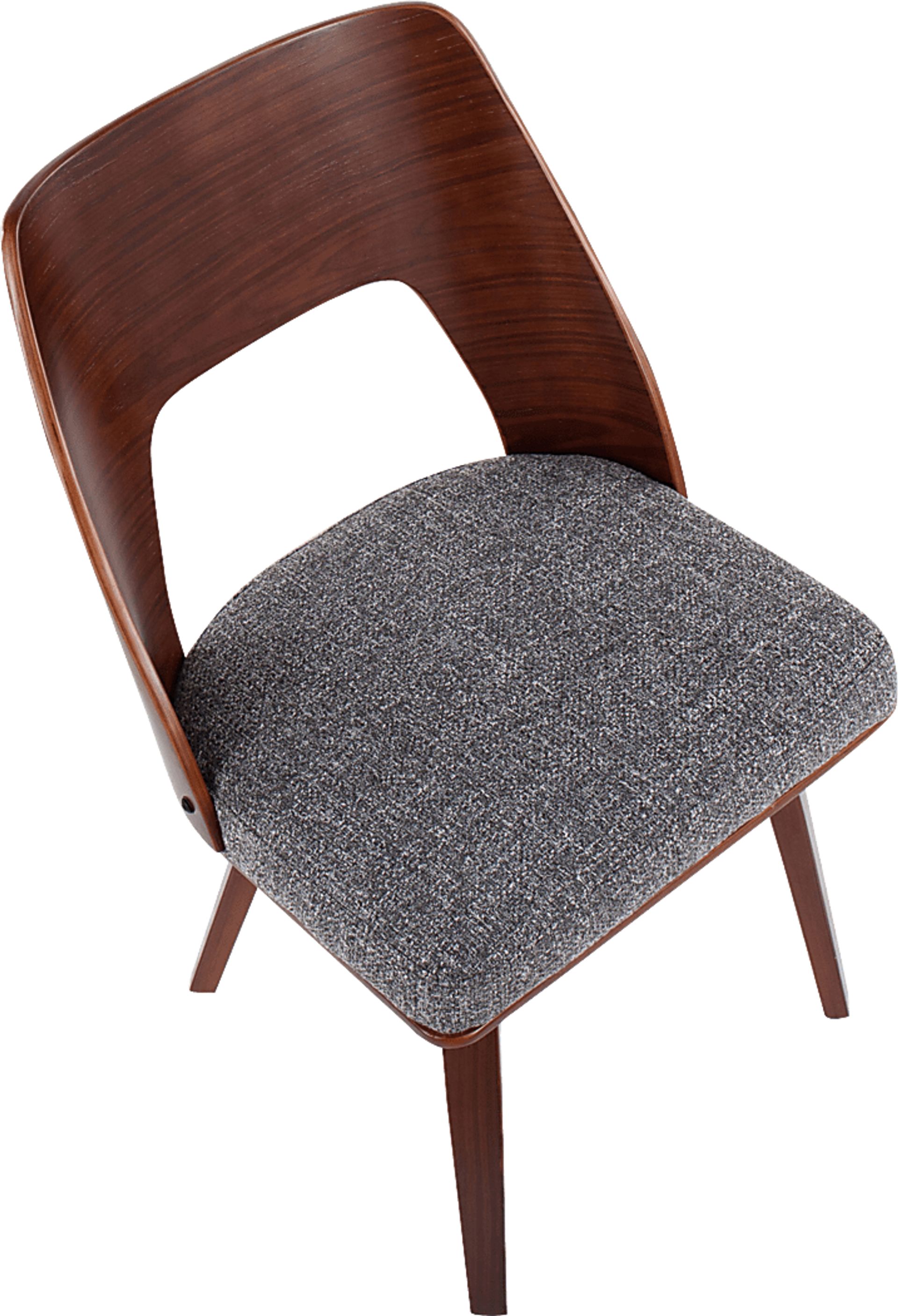 Oldfort Gray Fabric Dining Chair Set of 2 - Image 7