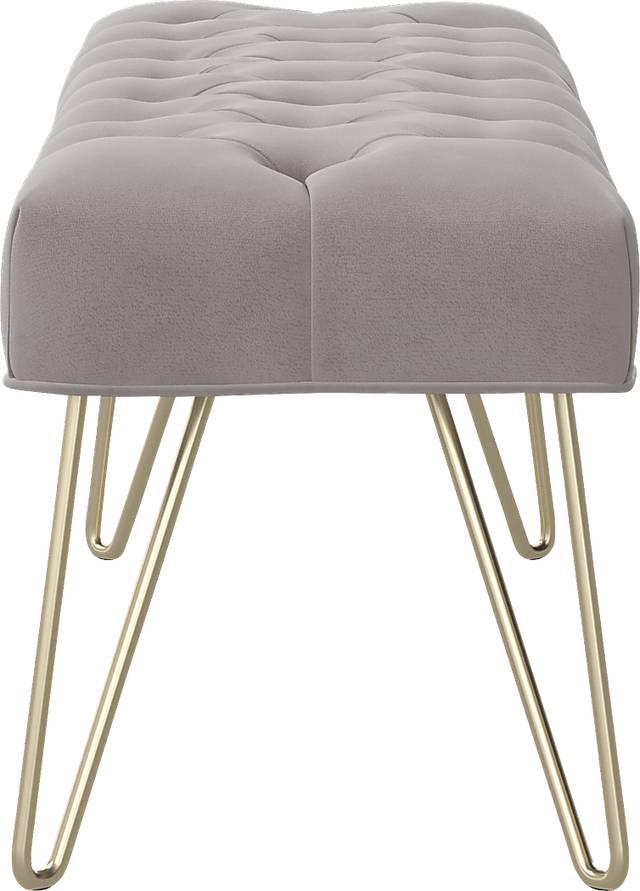 Oleandri Gray Accent Bench - Thumbnail - Image 3